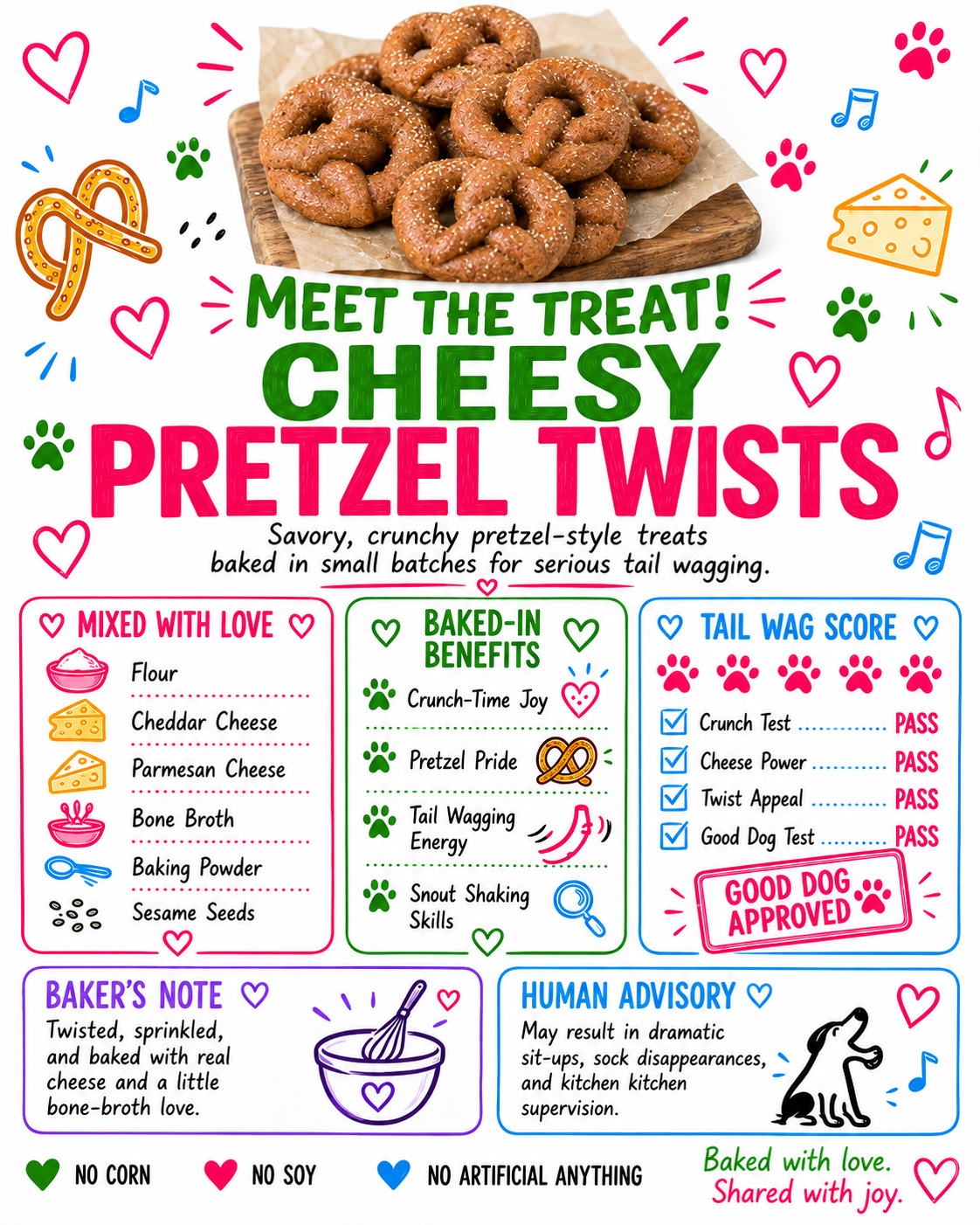 Cheesy Pretzel Twists